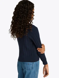 Cardigan mit Mini-Zopfmuster