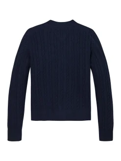 Cardigan mit Mini-Zopfmuster