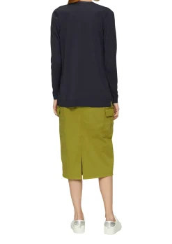 Cardigan aus Viskose-Baumwollmix