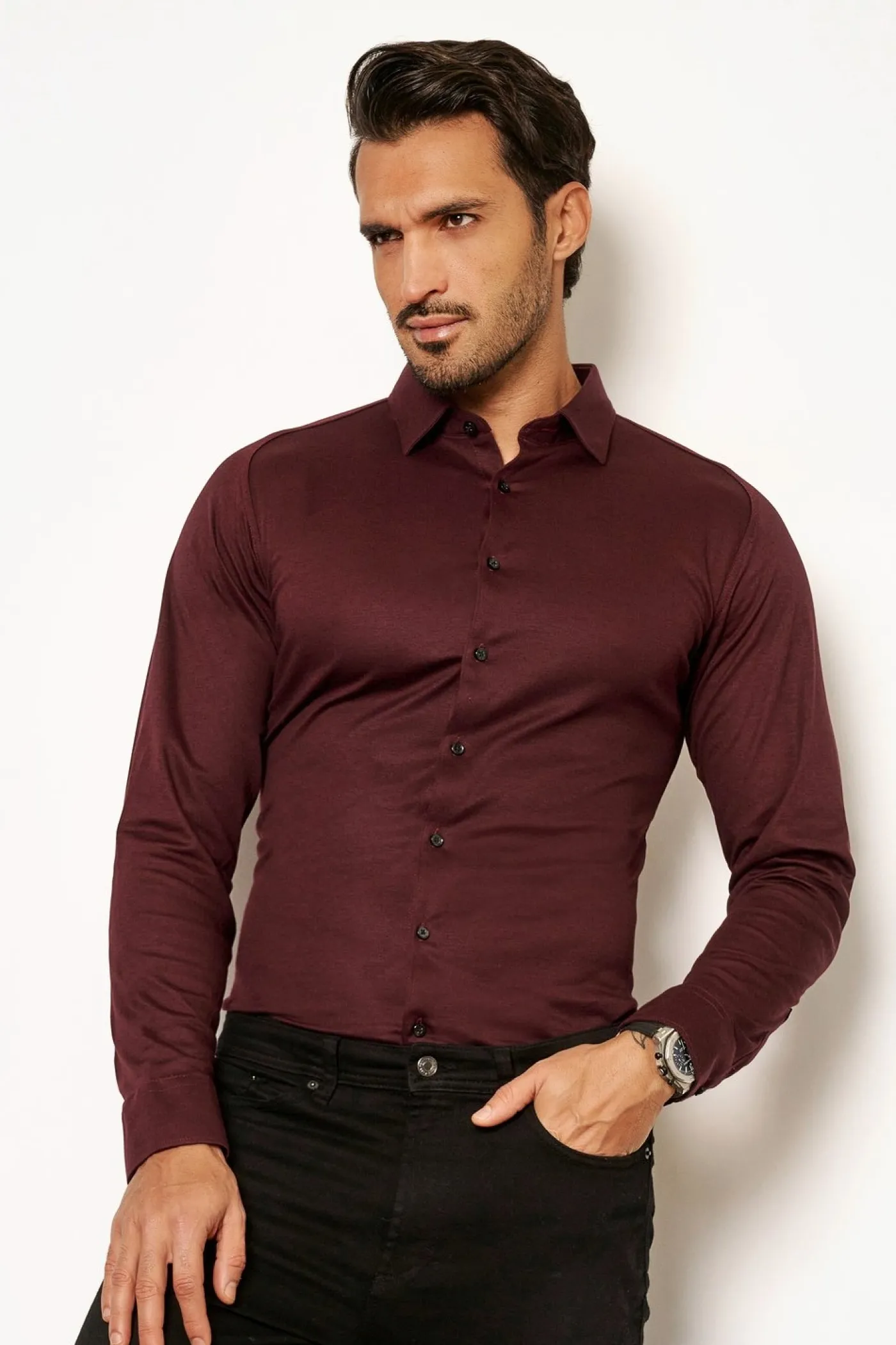 Casual Kent Jerseyhemd