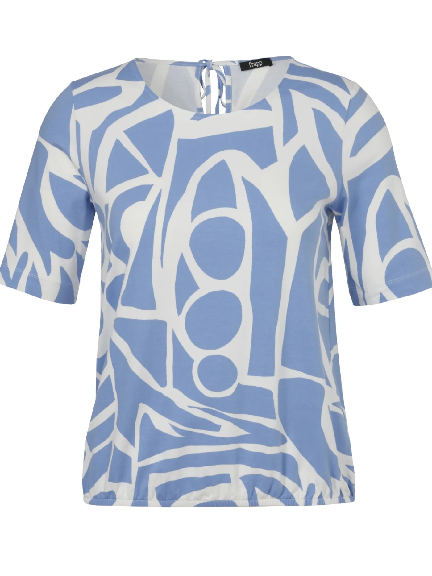 Chices Print-Shirt mit Gummizugsaum