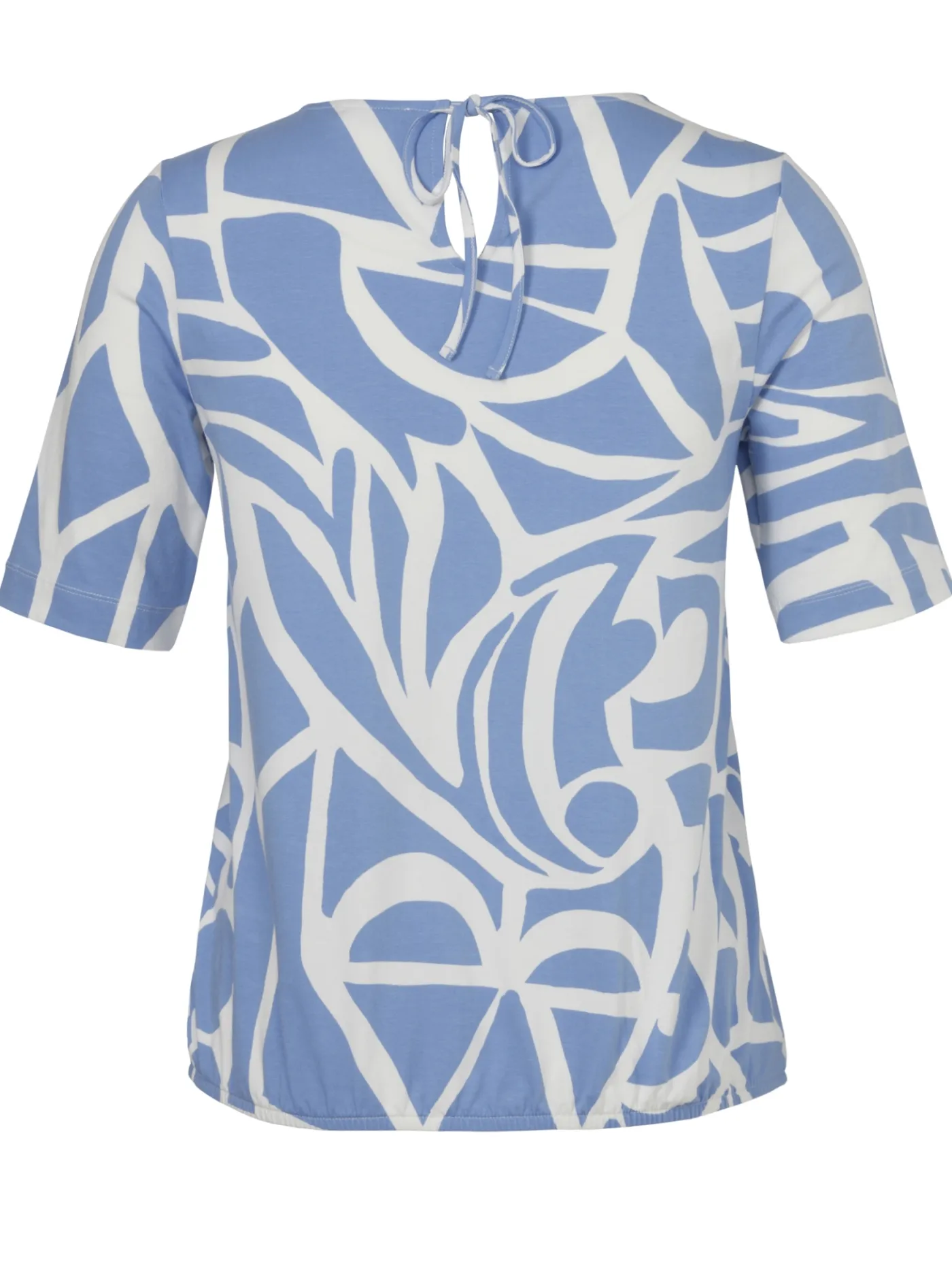 Chices Print-Shirt mit Gummizugsaum