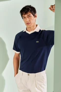 Classic Fit-Polohemd mit Piqué-Einsätzen