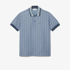 Classic Fit-Poloshirt mit Monogramm aus Jacquard