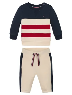 Colorblock Sweatshirt- und Jogginghose
