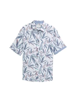 Comfort Fit Hemd mit Palmen-Print