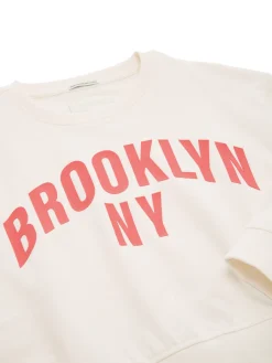 Cropped Sweatshirt mit Print