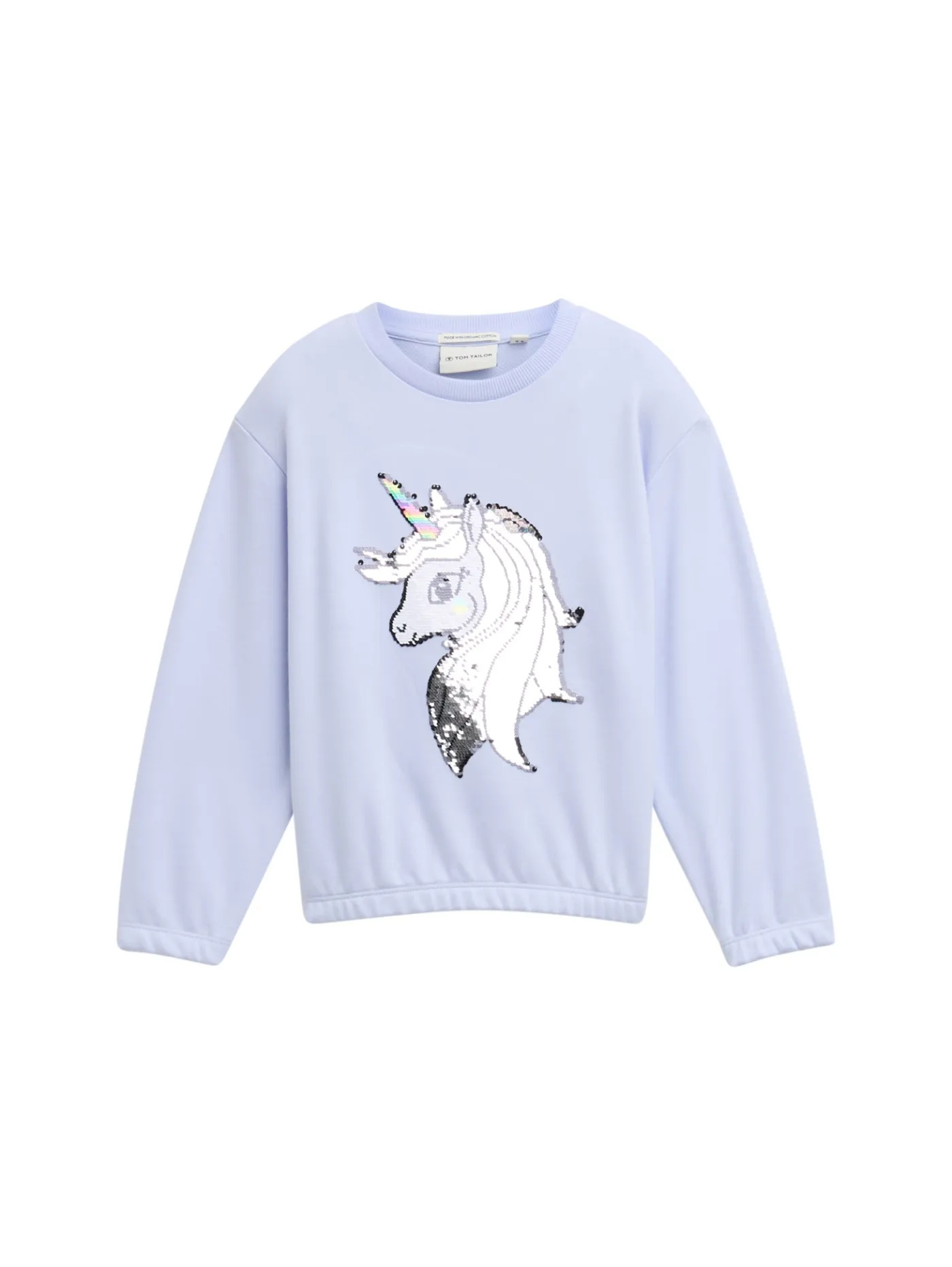 Cropped Sweatshirt mit Wendepailletten