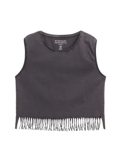 Cropped Top mit Fransen