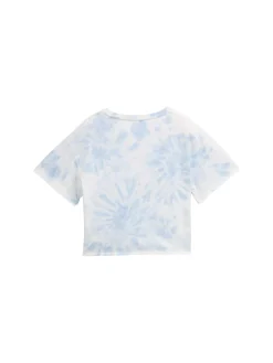 Cropped T-Shirt mit Knoten-Detail