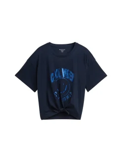 Cropped T-Shirt mit Print