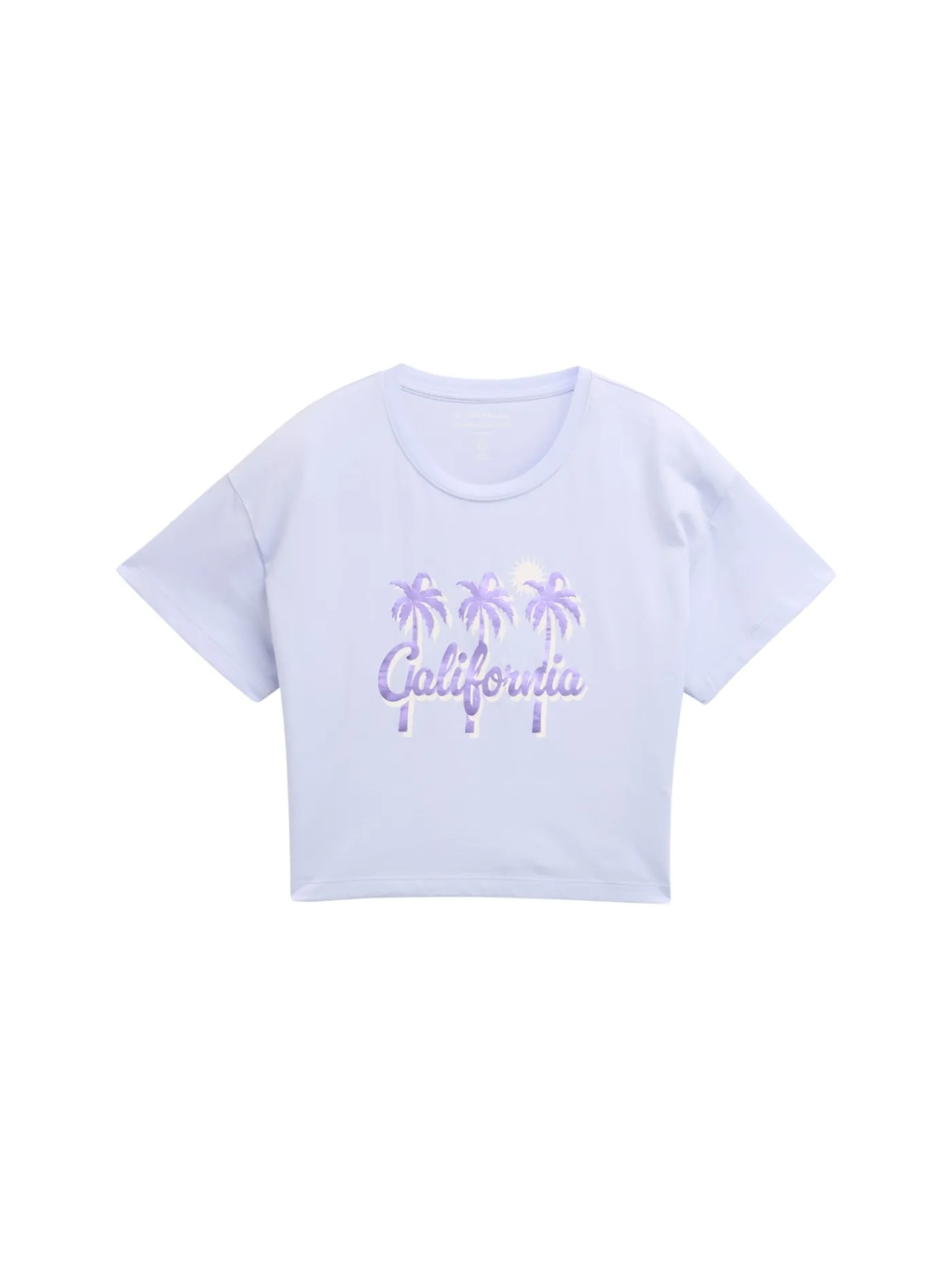 Cropped T-Shirt mit Print