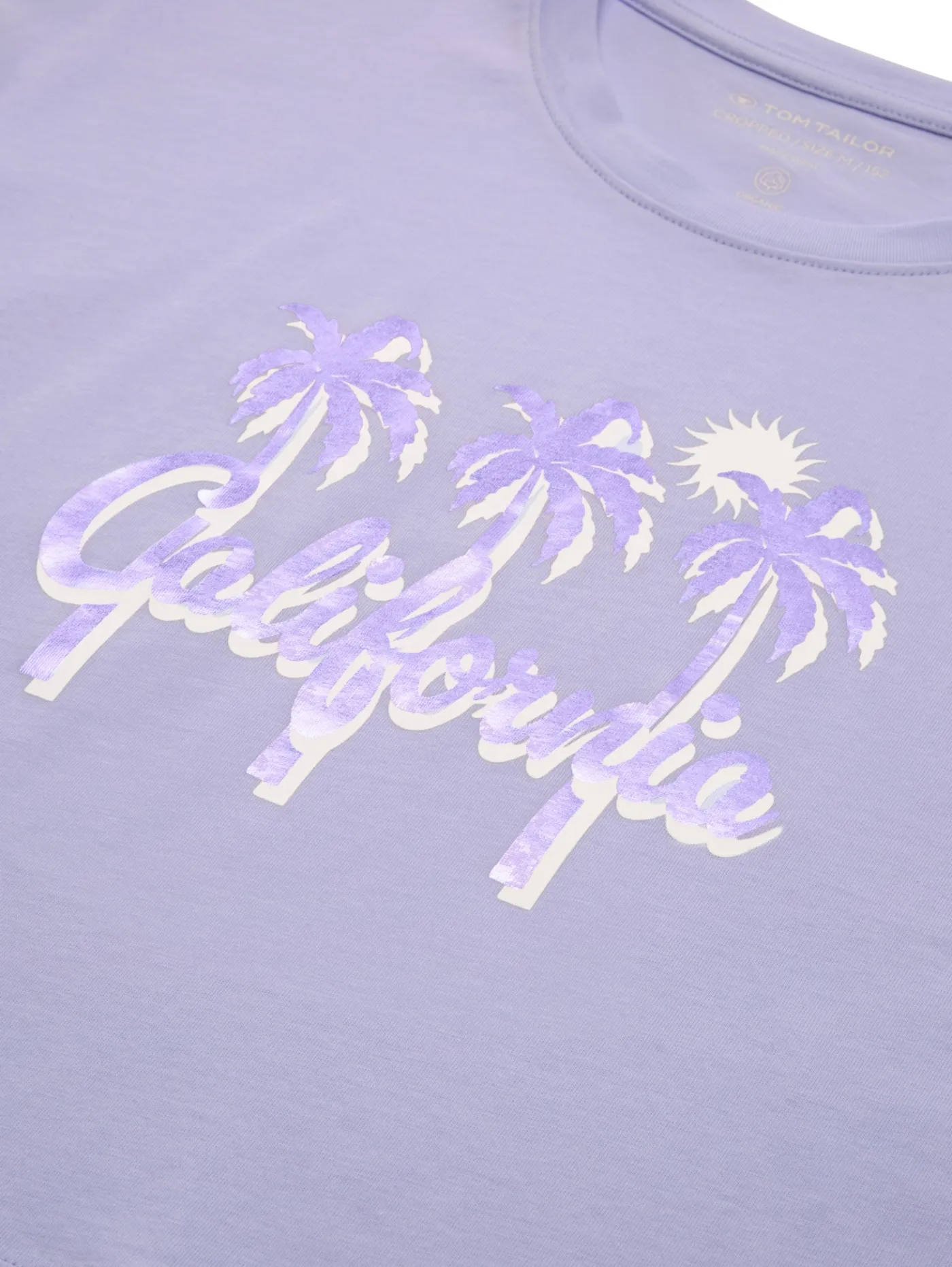 Cropped T-Shirt mit Print