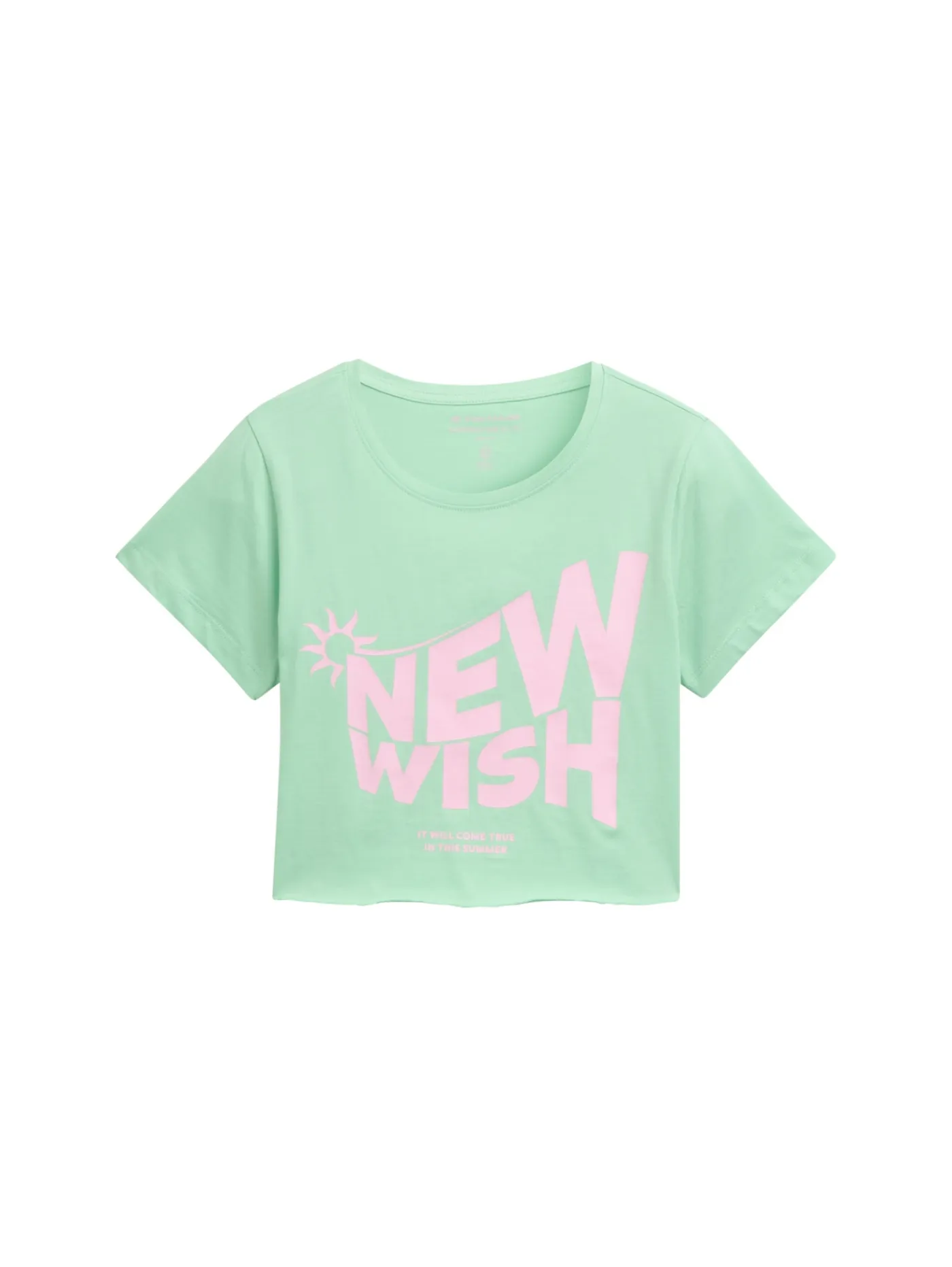 Cropped T-Shirt mit Print