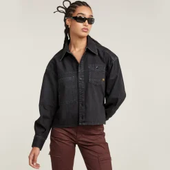 Cropped Jeans Overshirt