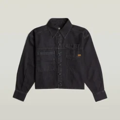 Cropped Jeans Overshirt
