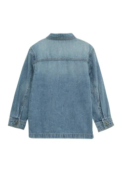 Denim-Hemd im Used-Look