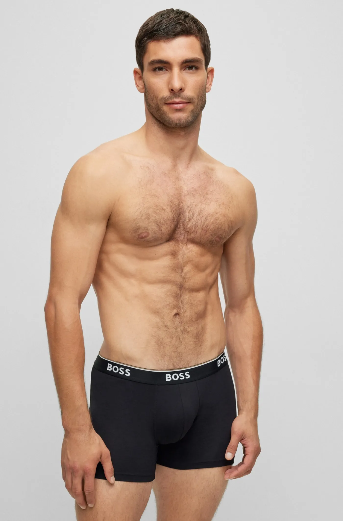DREIER-PACK BOXERSHORTS AUS STRETCH-BAUMWOLLE MIT LOGOS