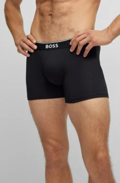 DREIER-PACK BOXERSHORTS AUS STRETCH-BAUMWOLLE MIT LOGOS
