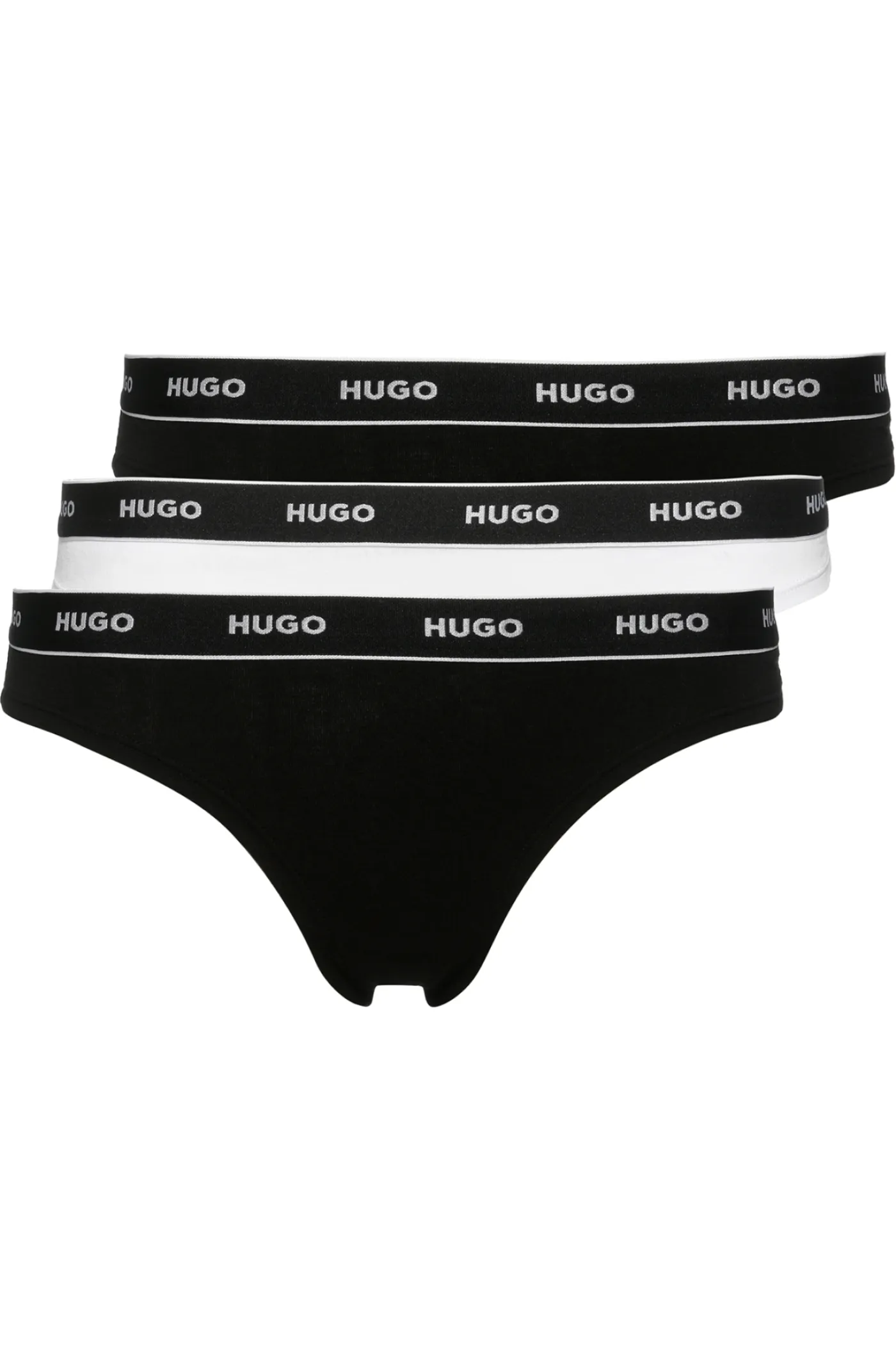 DREIER-PACK TANGAS AUS STRETCH-BAUMWOLLE MIT LOGO AM BUND TRIPLET THONG STRIPE