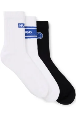 Dreier-Pack kurze Socken aus Baumwoll-Mix