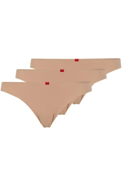 Dreier-Pack Slips aus Stretch-Baumwolle mit Logos am Bund
