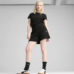 ESS ELEVATED Gerippte 5 Shorts mit hohem Bund
