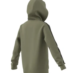 Essentials 3-Streifen Fleece Kapuzenjacke