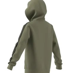 Essentials 3-Streifen Fleece Kapuzenjacke