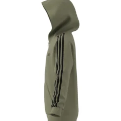 Essentials 3-Streifen Fleece Kapuzenjacke