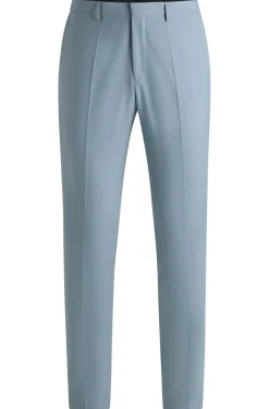 Extra Slim-Fit Hose aus Stretch-Popeline aus Woll-Mix