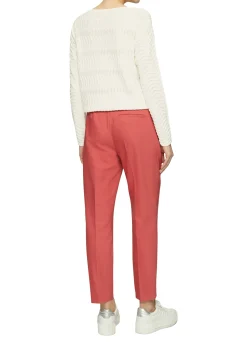 Feinstrickpullover mit Wellenstruktur