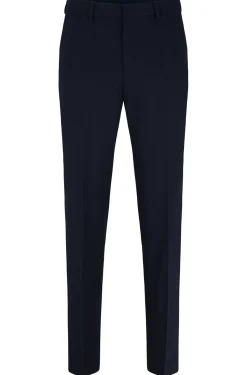 FILIGRAN GEMUSTERTE REGULAR-FIT HOSE AUS STRETCH-GEWEBE