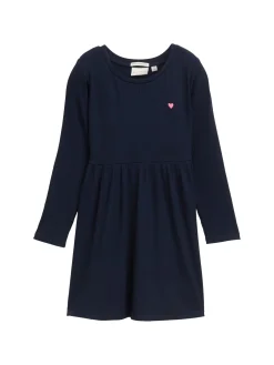Geripptes Kleid