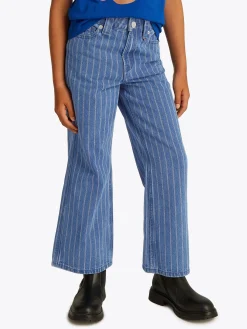 Gestreifte Jeans