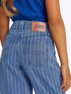 Gestreifte Jeans