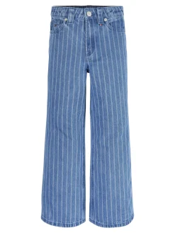 Gestreifte Jeans