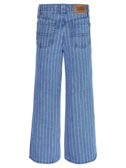 Gestreifte Jeans