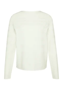 Gestreifter Feinstrickpullover aus Viskosemix