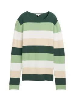 Gestreifter Strickpullover