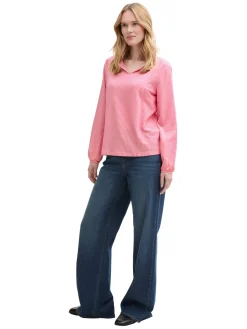 Gestreifte T-Shirt-Bluse