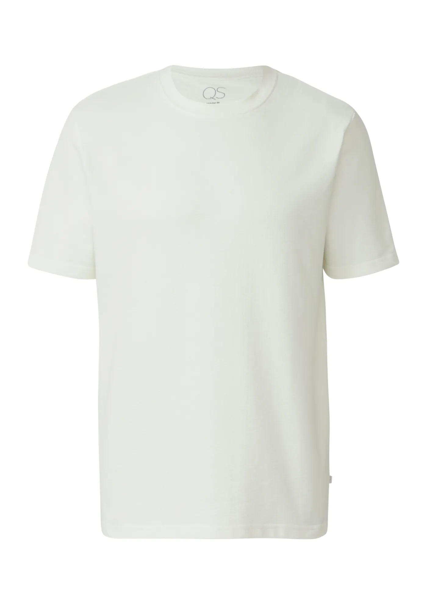 Gewaschenes T-Shirt mit Flammgarnstruktur