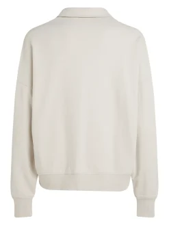 Gewebtes Label Relaxed Rugby Sweater