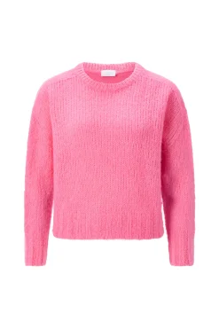 Grobstrickpullover mit Rundhals