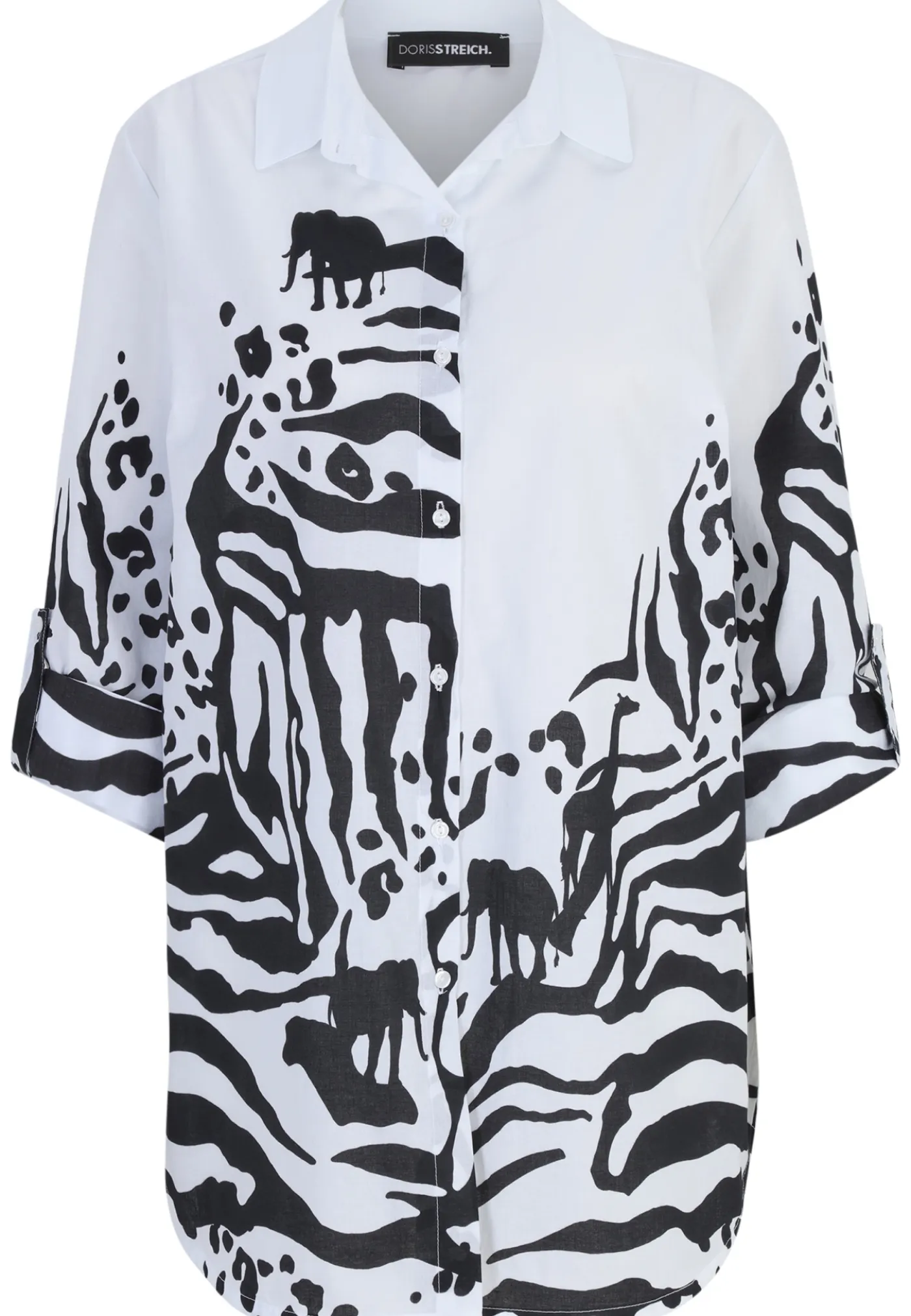 Hemdbluse mit Animalprint