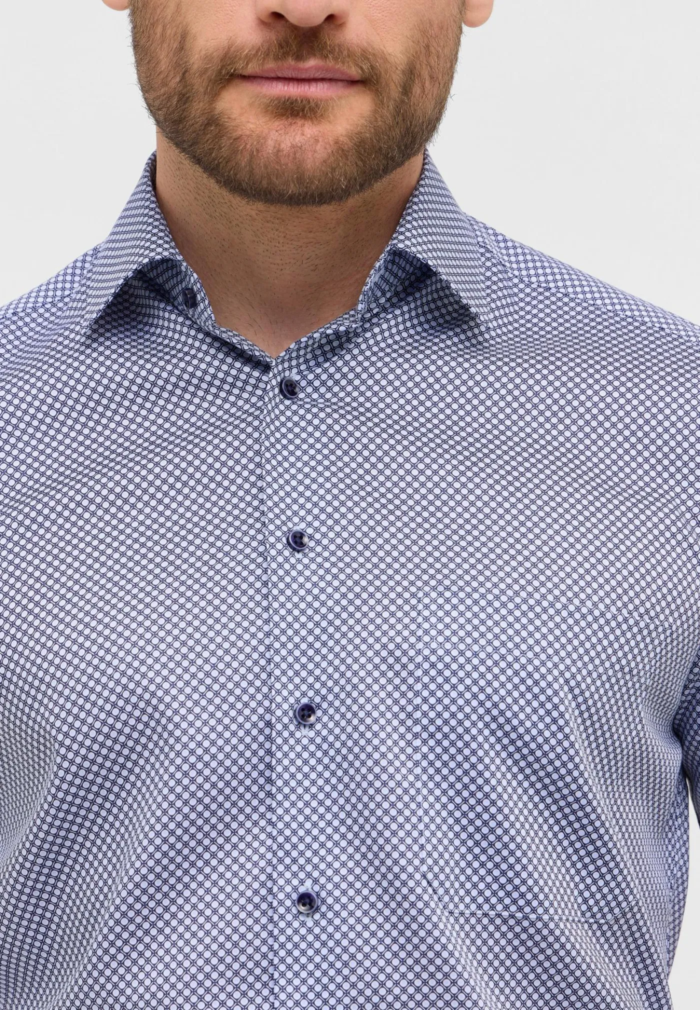 Hemd Hahnentritt Kurzarm