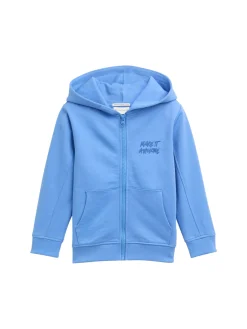 Hoodie Sweatjacke mit Print