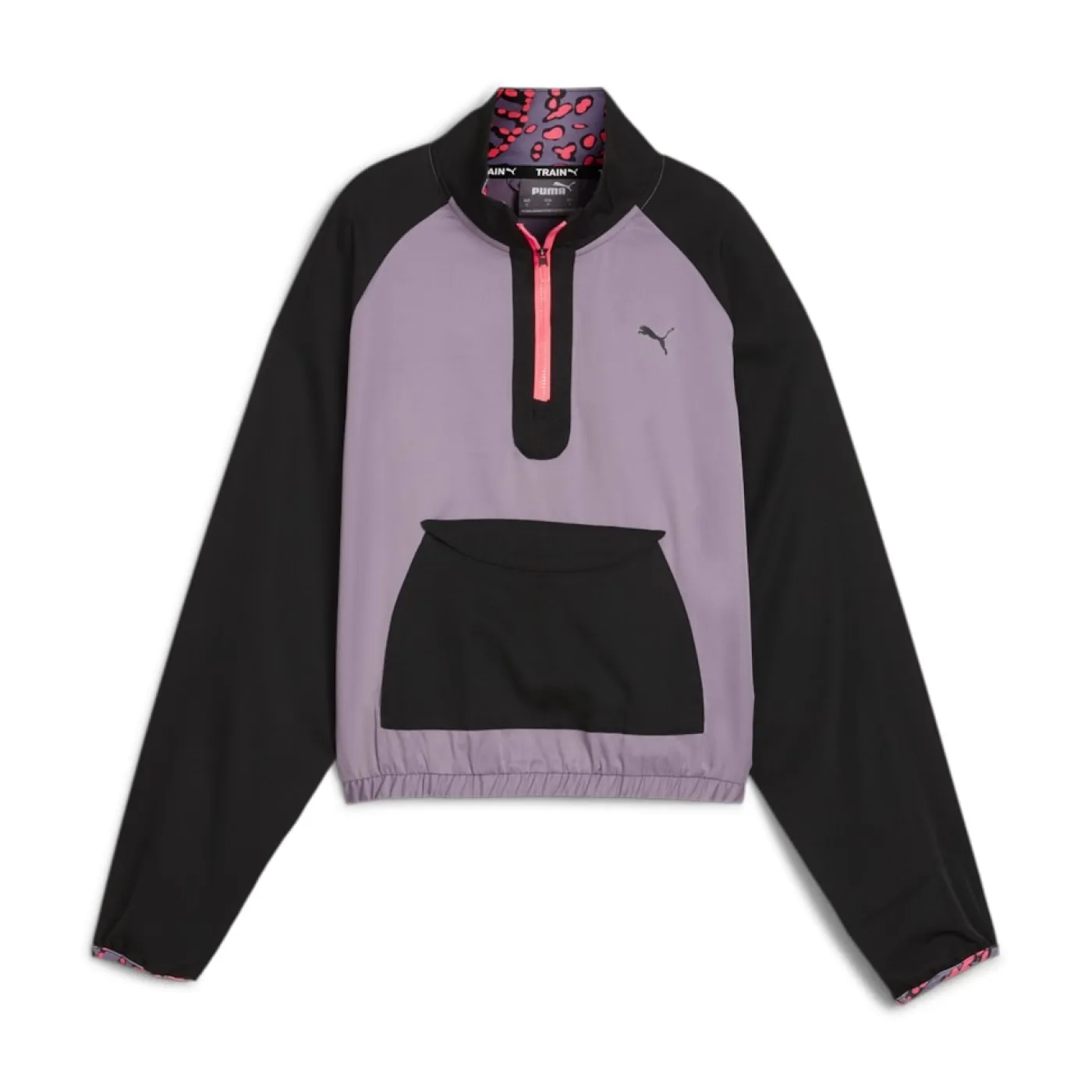 HYPERNATURAL Gewebte Jacke mit halbem Reißverschluss Damen