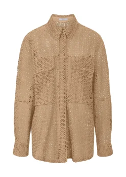 Jacke mit Lochmuster