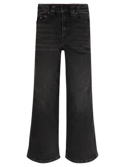 Jeans mit weitem Bein und Fade-Effekt